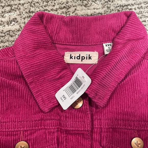 Kidpik Fuchsia Corduroy Jacket - Picture 2 of 3